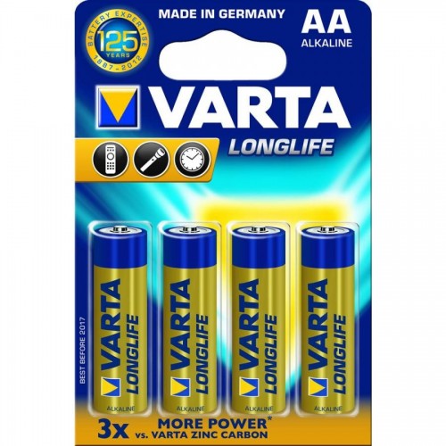 Батарейки Varta Longlife Extra Mignon AA/LR6, 4 шт/уп