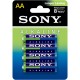 Батарейки Sony, AA/LR6, 4 шт/уп ЭКО