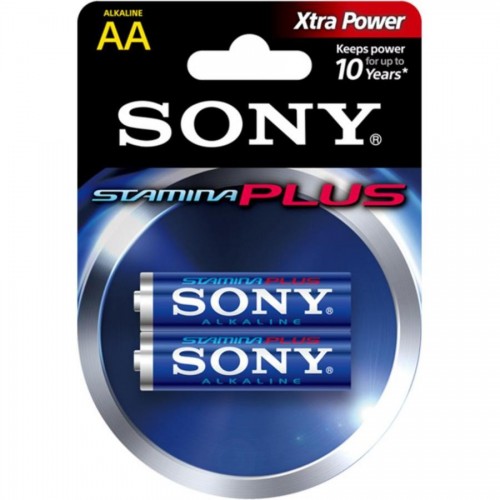 Батарейки Sony, AA/LR6, 2 шт/уп