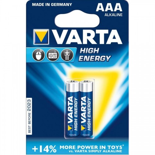 Батарейки Varta High Energy Micro, AAA/LR03, 2 шт/уп