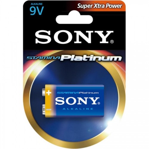 Батарейка Sony Platinum, 6LR61, 9V, Крона, 1шт/уп.