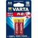 Батарейки Varta Max Tech Mignon, AA/LR6, 2 шт/уп
