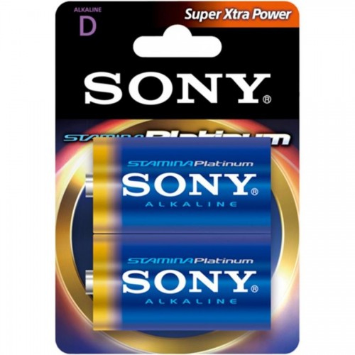 Батарейка Sony Platinum, LR20, D, 2шт/уп.