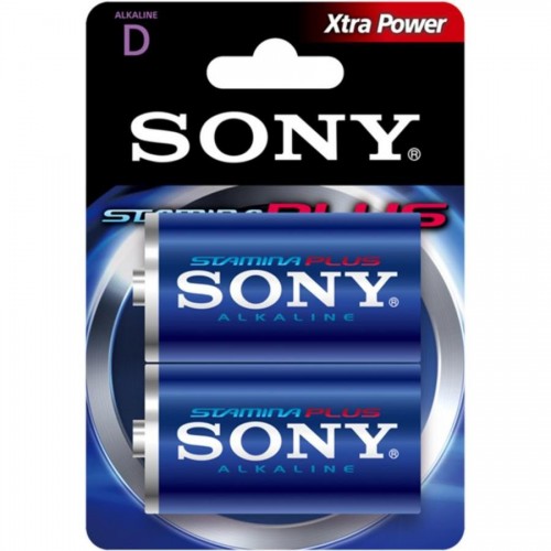 Батарейка Sony, LR20, D, 2шт/уп.