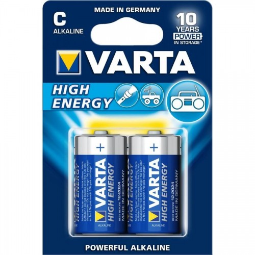 Батарейки Varta Longlife Extra Baby C/LR14, 2 шт/уп