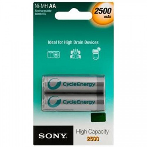 Аккумуляторы Sony АA, NH-2500 мАh, 2 шт/уп