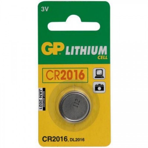 Батарейки GP Lithium CR2016, 3V, 1 шт/уп