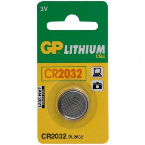 Батарейки GP Lithium CR2032, 3V, 1 шт/уп
