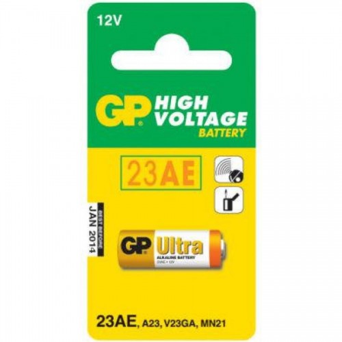 Батарейки GP Ultra Alkaline 23AE, 12V, 1 шт/уп