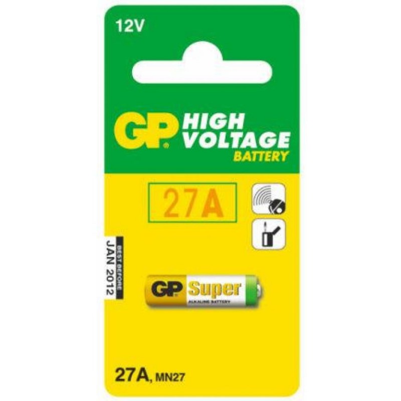 Батарейки GP Ultra Alkaline 27AE, 12V, 1 шт/уп