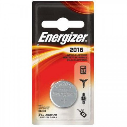 Батарейки Energizer Lithium CR2016, 3V, 1 шт/уп