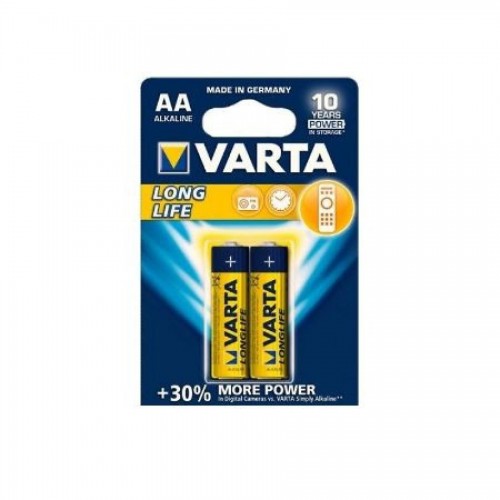 Батарейки Varta Longlife Mignon AA/LR6, 1.5V, 2 шт/уп