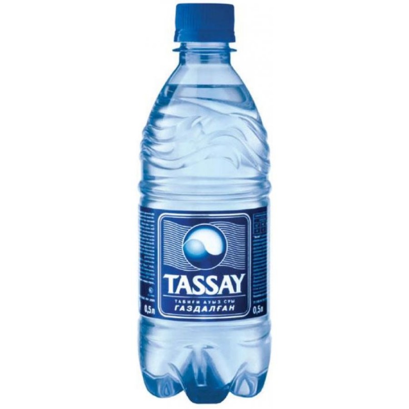 Минеральная вода TASSAY с газом, 0,5л, пластик