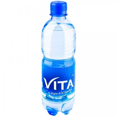 Вода столовая Vita газир., 0,5л, пластик