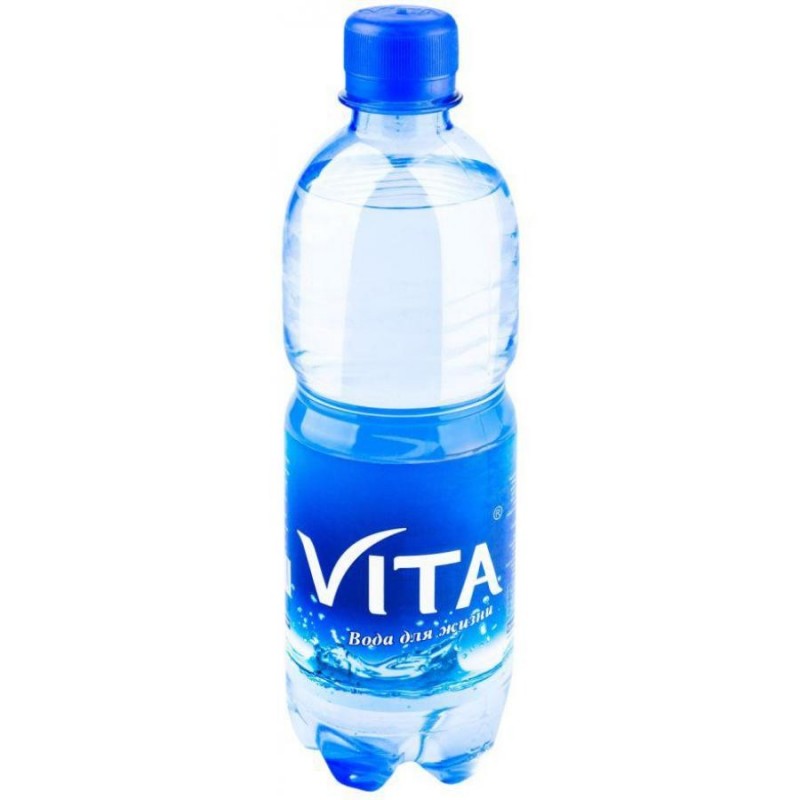 Вода столовая Vita газир., 0,5л, пластик