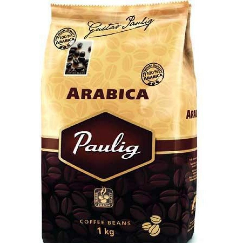 Кофе в зернах Paulig Арабика в пакете, 1000гр