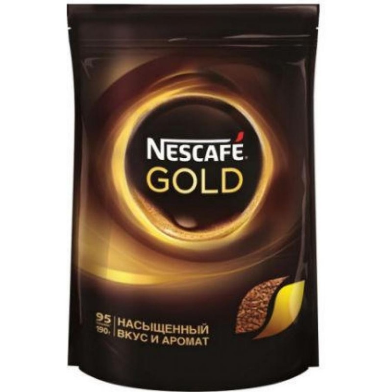 Кофе Nescafe Gold, 190 г, вакуум. упаковка