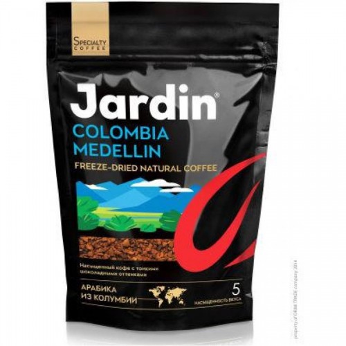 Кофе растворимый Jardin Colombia Medelin 150гр, вакуум. упак.