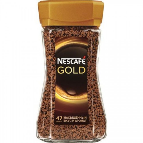 Кофе Nescafe Gold, 95 г, стеклянная банка