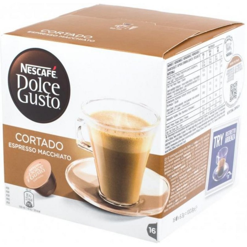 Кофе в капсулах Dolce Gusto Cortado, с молоком, 8 шт/уп
