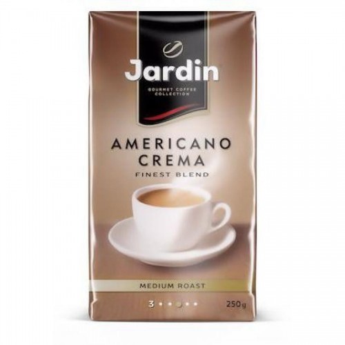 Кофе молотый Jardin Americano Crema, 250 гр, вакуумная упаковка