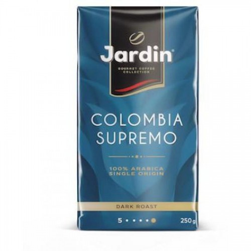 Кофе молотый Jardin Colombia Supremo, 250 гр, вакуум. упак.