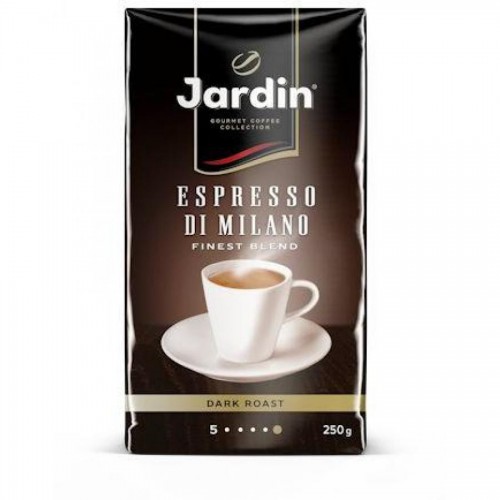 Кофе молотый Jardin Espresso stile di Milano, 250 гр, вакуум. упак.