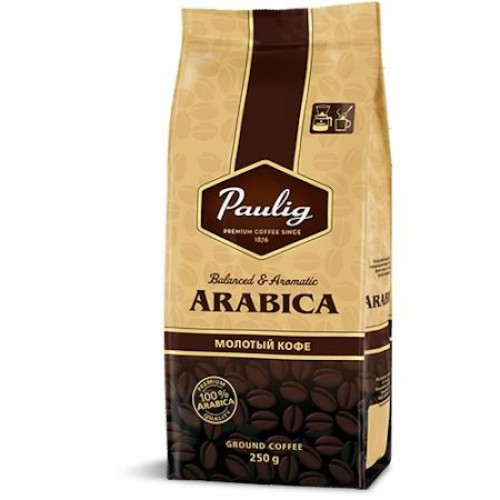 Кофе молотый Paulig Арабика в пакете, 250гр