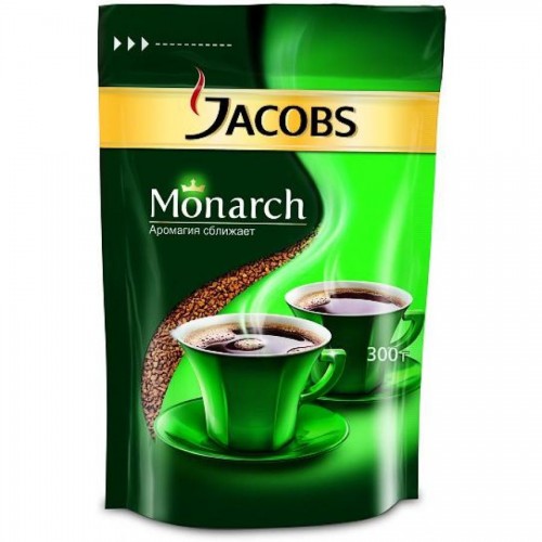 Кофе Jacobs Monarch, 300г, вакуумная упаковка