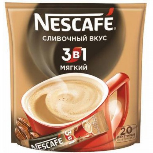 Кофе Nescafe Mild, 3 в 1, растворимый, 20 шт/уп