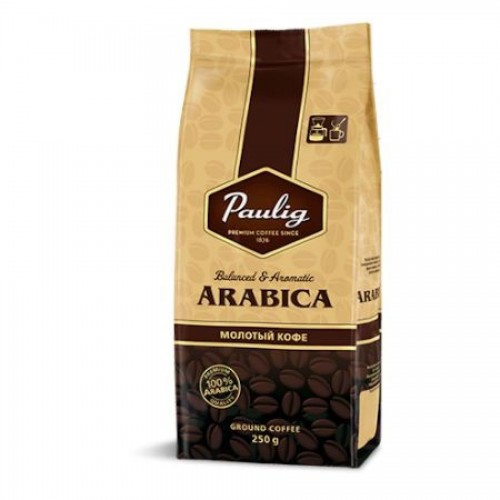 Кофе в зернах Paulig Арабика в пакете, 250гр