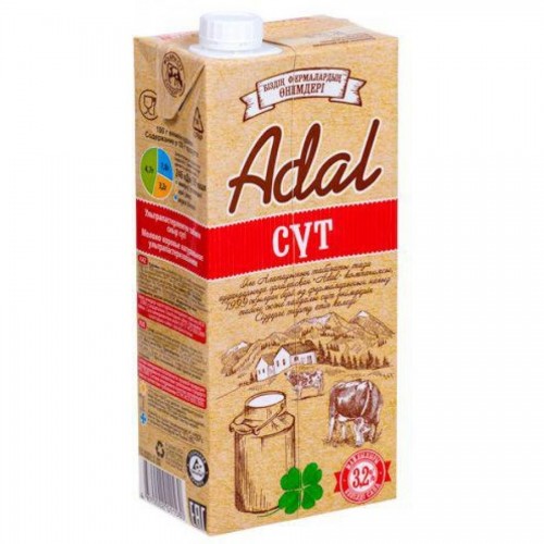Молоко Adal 3,2% жирности, 0,95 л