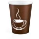 Стакан одноразовый д/гор. напитков Cup Brown, однослойн. картон, 240мл, 50шт/упак, коричн. (FE61004)