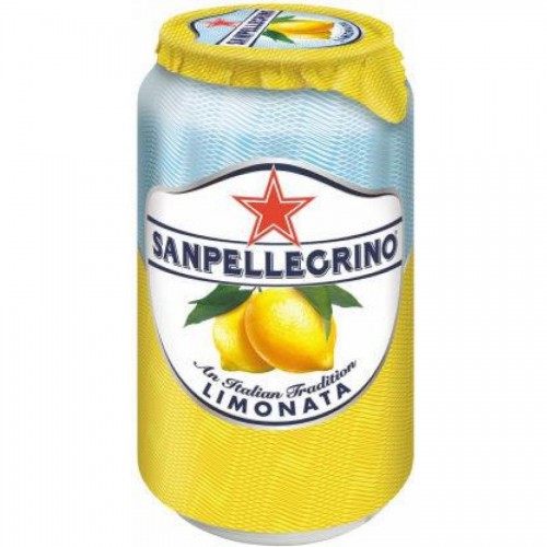 Напиток сокосодержащий San Pellegrino Limonata газированный, лимон, 0,33 л, ж/б