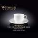 Чашка кофейная WILMAX WL-993039, 140 мл + блюдце, белый, 6 шт/упак