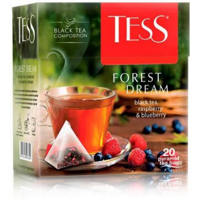 Чай черный Tess Forest Dream, 20 х 1,8 г, пирамидки