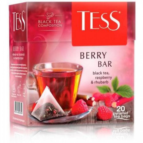 Чай черный Tess Berry Bar, 20 х 1,8 г, пирамидки