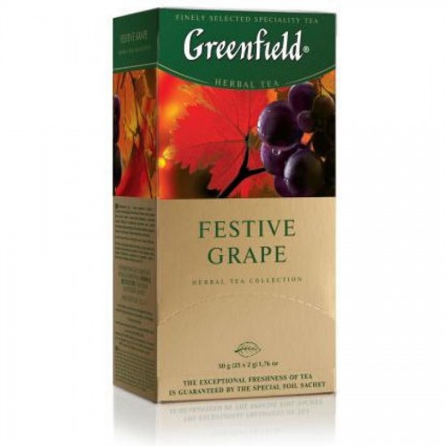 Чай травяной Gf Festive Grape, с ароматом красного винограда, 25х2г