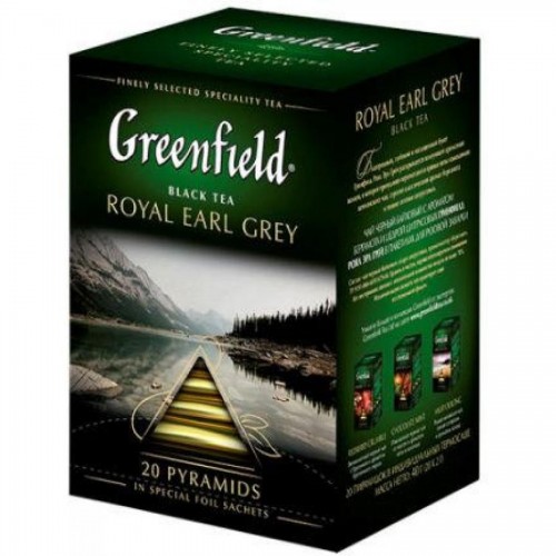 Чай черный Gf Royal Earl Grey с цедрой цитрусовых и ароматом бергамота, 20х2г, пирамидки