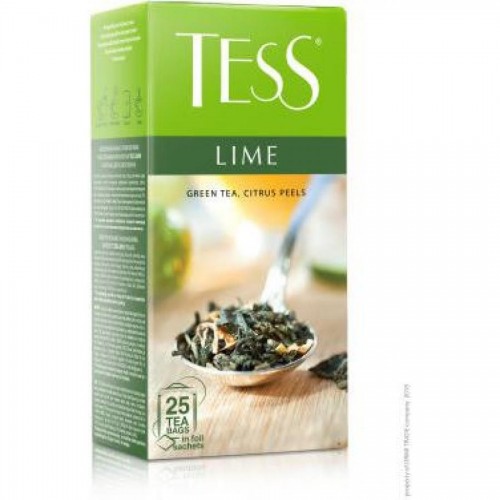 Чай зеленый Tess Lime, 25 х 1,5 г, в пакетиках