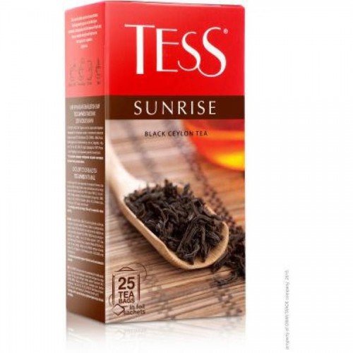 Чай черный Tess Sunrise, 25 х 1,5 г, в пакетиках