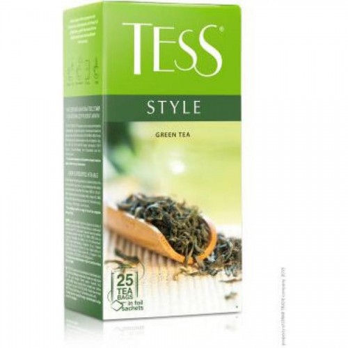 Чай зеленый Tess Style, 25 х 1,5 г, в пакетиках