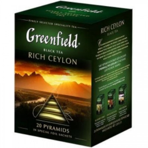 Чай черный Gf Rich Ceylon цейлонский, 20х2г, пирамидки