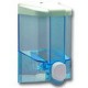 Диспенсер для жидкого мыла Vialli S1 500мл,15,5 х 9 х 8,5 см, пластик, прозрачный (FED2011)