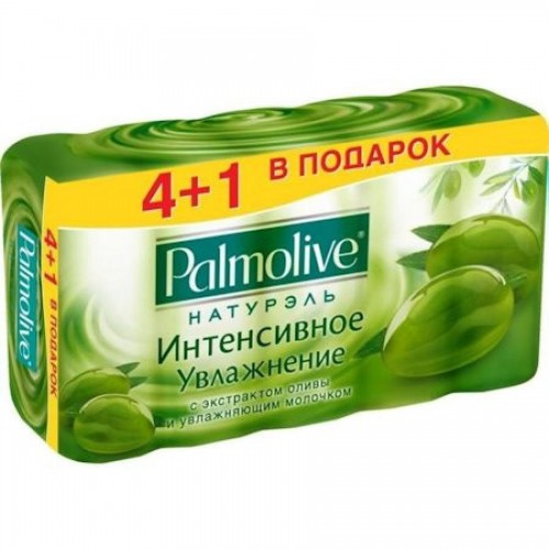 Туалетное мыло Palmolive, 4+1шт х 70 гр, Молоко и олива