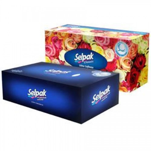 Салфетки косметические "Selpak Maxi", 150 штук/упак.