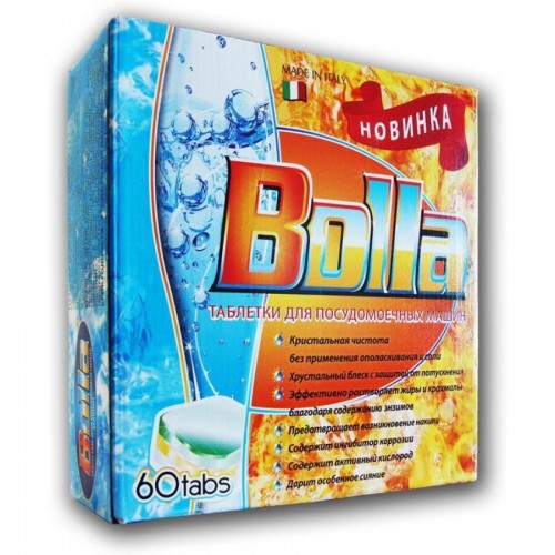 Таблетки для посудомоечных машин BOLLA, 60 шт/упак
