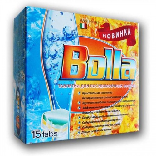 Таблетки для посудомоечных машин BOLLA, 15 шт/упак