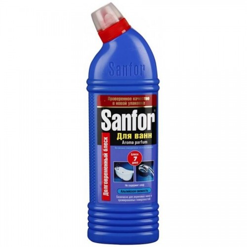 Средство чистящее для ванной комнаты Sanfor, 750 мл