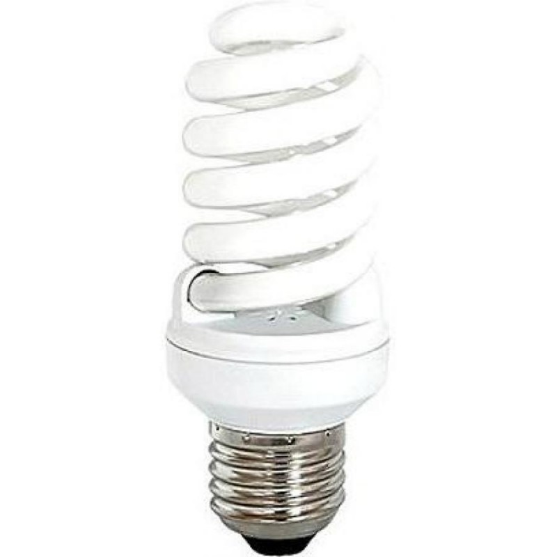 Лампа энергосберегающая Технолайт Spiral Tiny E27, 15 Вт, 860K, холодный белый свет
